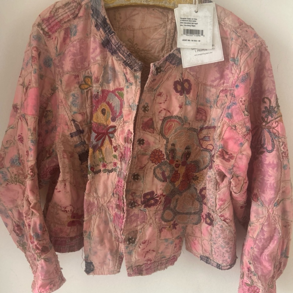 Magnolia Pearl Lil Friend Sirsi Jacket 806 Pink Embroidery NWT One Size